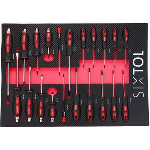 SIXTOL szerszámos modul műhelykocsiba, Mechanic Tool Tray 8, 21 darab kép