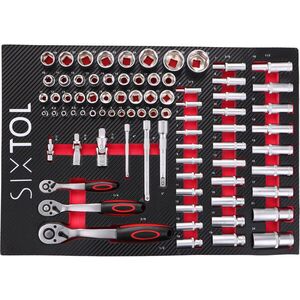 SIXTOL Szerszámos modul műhelykocsiba Mechanic Tool Tray 1, 80 darab kép