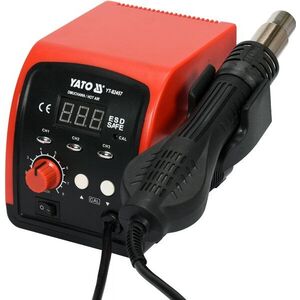 Yato Forrólevegős forrasztóállomás LED kijelzővel 750W kép
