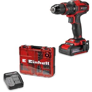 Einhell 4514325 TE-CD 18/40 Li-i Akkus ütvefúrógép + 64 részes tartozékkészlet (1×2, 0 Ah) kép