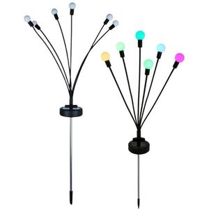Verk 12396 Solární LED zahradní světla, 6 RGB kuliček, 70 cm, 2 ks kép