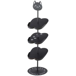 Yamazaki Cat 7964, 4 párhoz, 18 cm széles, fém/műanyag, fekete kép