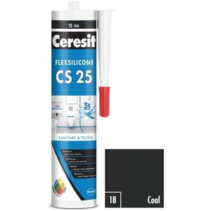 Ceresit CS 25 szaniter szilikon, fekete, 280 ml kép