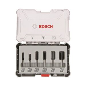 BOSCH 2607017466 egyenes élű alakmaróbetét készlet, 8 mm-es szárral, 6 db kép