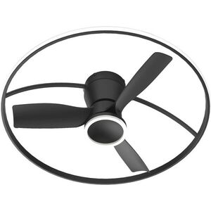 Fulgur THORA ventilátoros LED mennyezeti lámpa, 50 W, fekete kép