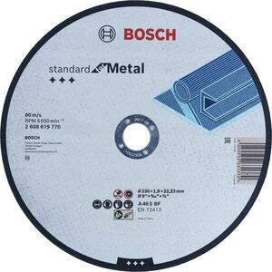 BOSCH Standard for Metal 230 mm, 22, 23 mm A 46 S BF egyenes vágókorong 230 mm, 22, 23 mm, 1, 9 mm 2. kép