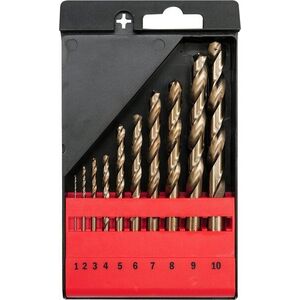 YATO Fém fúrókészlet 10db HSS-COBALT 1-10mm kép