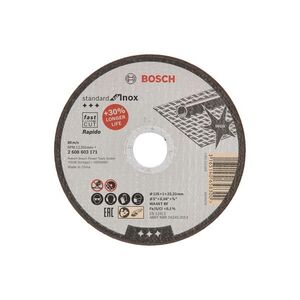 BOSCH 2608603171 Standard Inox - Rapido WA 60 T BF 125 mm, 22, 23 mm, 1, 0 mm 2.608.603.171 kép
