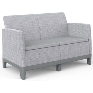 Keter Scandi Forma 2 Seaters Sofa, Ash grey/Storm Grey kép