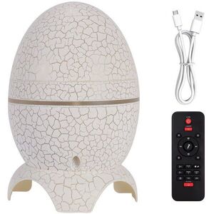 RealG RC-K-1932 Dino tojás csillagvetítő Bluetooth-hangszóróval és LED-es éjszakai lámpával kép