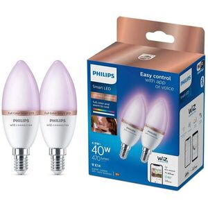 Philips Smart Led WFB 40 W C37 E14 922-65 RGB 2PF/6 kép