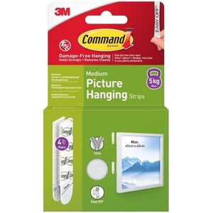 3M Command™ képakasztó csíkok, 4 darab, teherbírás 5 kg kép