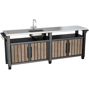 Keter Unity Chef grillezőasztal 415 l, ashwood kép