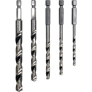 STHOR Fém fúrókészlet, HSS 1/4", 5db kép