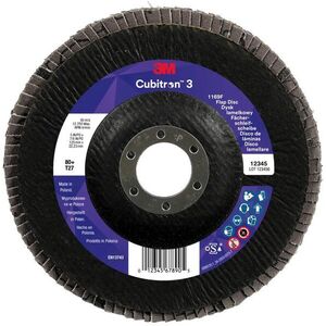 3M Cubitron 3 1169F lamellás korong, T27, 125×22, 23 mm, szemcseméret 80+ kép