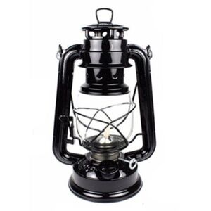 Hütermann Petrolejová lampa kovová 25 cm černá kép