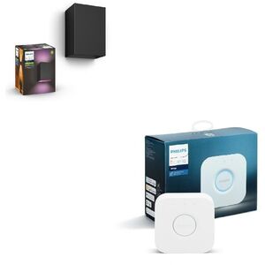 Philips Resonate Hue WACA Wall Lantern Black 2×8 + Bridge kép