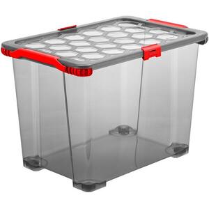 ROTHO Evo tota l box kerekekkel 65 l - átlátszó antracit kép