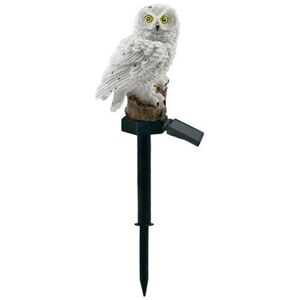 Verk 12390 kerti napelemes lámpa, bagoly, IP65, 43 cm, melegfehér kép
