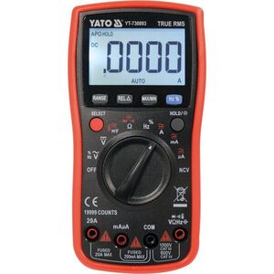YATO YT-730893 True RMS Digitális multiméter, LCD kép