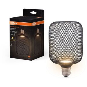 OSRAM LED izzó, 3, 5 W, E27, SQUARE BLACK, meleg fehér kép