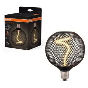 OSRAM spirál alakú LED mennyezeti lámpa E27 GLOBE BLACK, meleg fehér fény, szabályozható kép