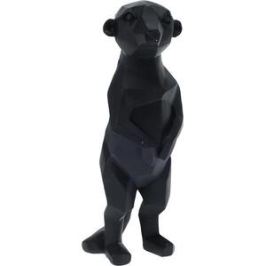 H&L geometrikus szurikáta figura, 27 cm, fekete kép