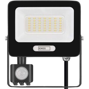 EMOS GLARO + mozgásérzékelő, 30 W, természetes fehér, IP54, 3000 lm - fekete kép