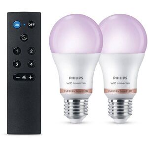 Philips Smart Led WFB 60 W A60 E27 RGB 2PK + Remote kép
