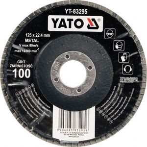 Yato Lamellás korundkorong 125 x 22, 2 mm konvex csiszoló P36 YT-83291 kép