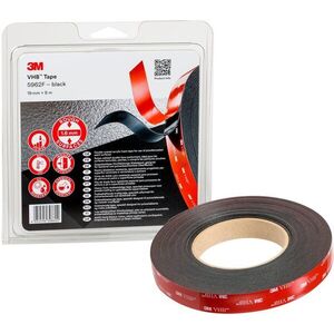 3M™ VHB™ kétoldalas, erősen ragadó akril szalag 5962F, szürke-fekete, 19 mm x 8 m kép