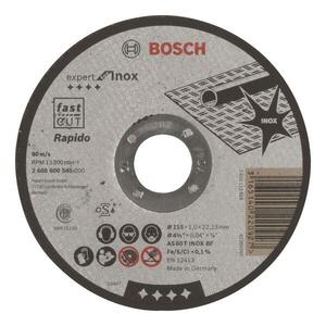 BOSCH 2608600545 Expert for Inox - Rapido AS 60 T INOX BF egyenes vágótárcsa 115 mm, 1, 0 mm kép