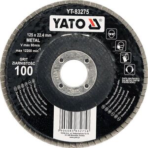 Yato Lamellás csiszolókorong fémhez 125x22, 4mm P60 YT-83273 kép