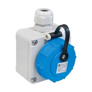 TP Electric fali aljzat 1×16 A, IP68, biztonsági fedéllel kép