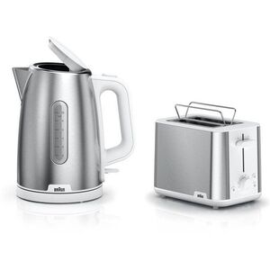 BRAUN PurShine WK1500.WH vízforraló + BRAUN PurShine HT1510.WH kenyérpirító kép