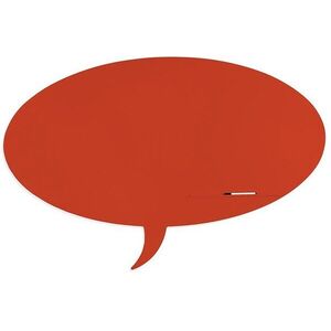 ROCADA Skin Shape Talk 6440-2002, keretmentes, gondolatbuborék forma, 115 x 75 cm - RAL 2002 vermilion kép