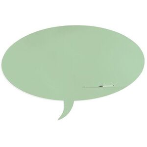 ROCADA Skin Shape Talk 6440-6019, keretmentes, gondolatbuborék forma, 115 x 75 cm - RAL 6019 pasztell zöld kép