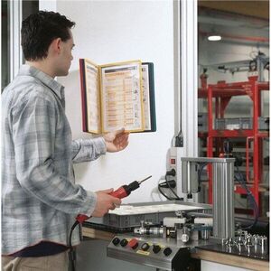 DURABLE VARIO® Display System Wall 10, 10 zsebbel, multifunkciós, A4, szürke kép