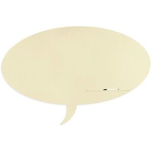 ROCADA Skin Shape Talk 6440-1013, keretmentes, gondolatbuborék forma, 115 x 75 cm - RAL 101 osztrigafehér kép