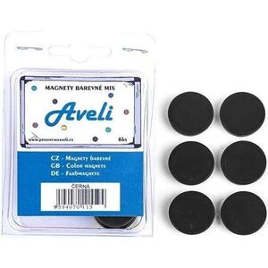 AVELI 24 mm, fekete - 6 darab a csomagban kép