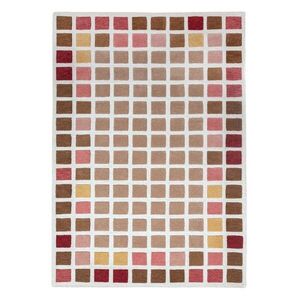 Rózsaszín kézi szövésű gyapjú szőnyeg 160x230 cm Renga Wool – Flair Rugs kép