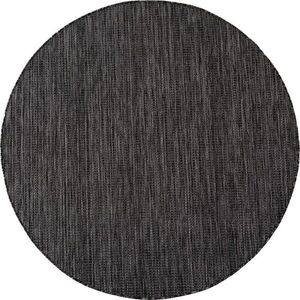 Fekete kerek kültéri-beltéri szőnyeg ø 80 cm Mira 1450 – Ayyildiz Carpets kép