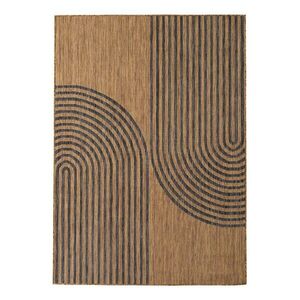 Fekete-barna kültéri-beltéri szőnyeg 200x290 cm Mira 1453 – Ayyildiz Carpets kép