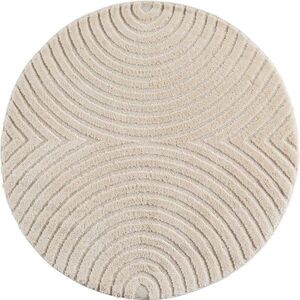 Krémszínű jutakeverék kerek szőnyeg ø 200 cm Art 1122 – Ayyildiz Carpets kép