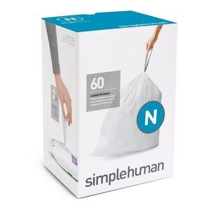 Összehúzható szemeteszsák készlet 60 db-os 50 l N – simplehuman kép