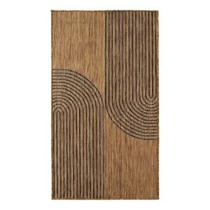Fekete-barna kültéri-beltéri szőnyeg 80x150 cm Mira 1453 – Ayyildiz Carpets kép