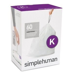 Összehúzható szemeteszsák készlet 60 db-os 45 l K – simplehuman kép
