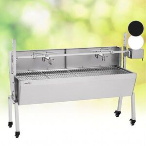 Klarstein Sauenland Pro malacgrill forgónyárs 13W 4 görgő rozsdamentes acél kép