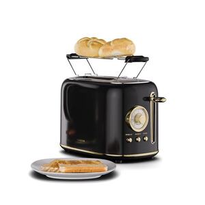 Klarstein Victoria kenyérpirító | 2 részes | 800 W | 7 pirítási fokozat | Zsemle melegítővel kép
