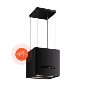 Klarstein Nexture szabadon függő szigeti páraelszívó | A++ | 40 cm | 661 m³/h | Fekete kép